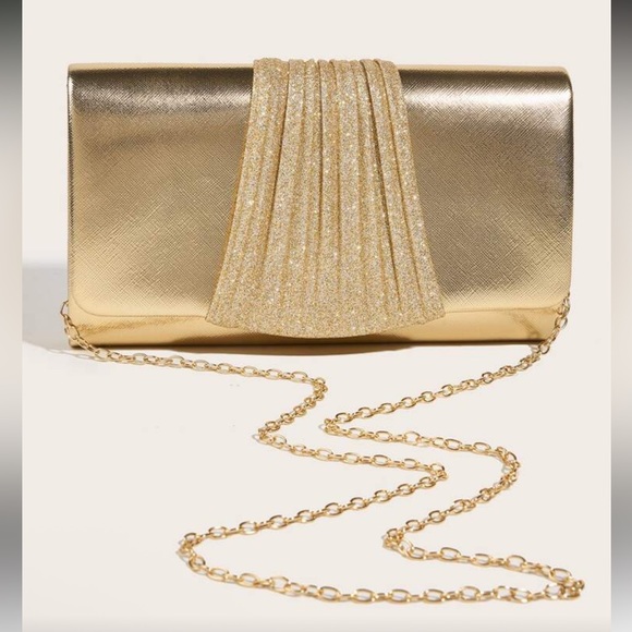 Elegant Gold Clutch Bag